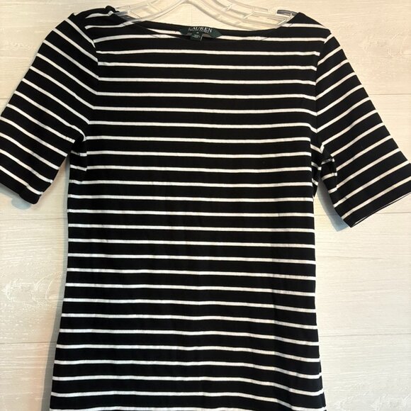 Ralph Lauren Tops - Lauren Ralph Lauren striped boatneck top M
